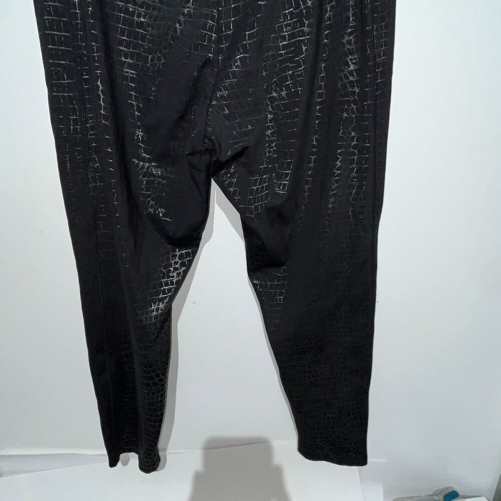 PINK Victoria's Secret Active Black Croc Shine Ultimate V High Waist Leggings XL - Picture 6 of 9